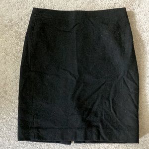 J. CREW black wool-blend pencil skirt, Sz 4.